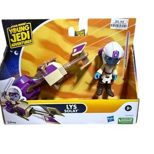Star Wars Young Jedi‎ Adventures Lys Solay Speeder Lightsaber Action Figure